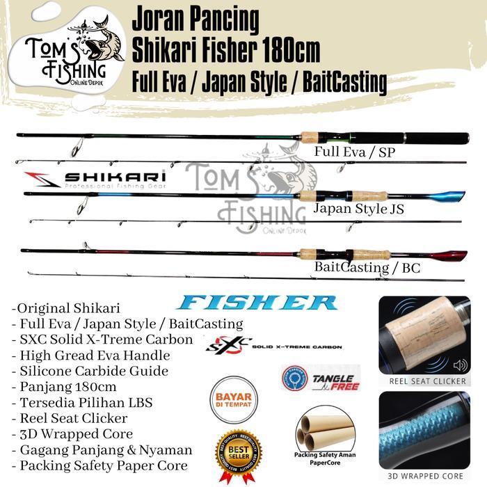 Joran Pancing SHIKARI FISHER 180cm 15lbs - 20lbs ( SP/JS/BC ) Carbon Solid - Toms Fishing