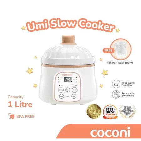 COCONI Umi Slow Cooker 1L Slow Cooker Alat Masak Makanan Bayi Digital - Alat Masak MPASI Makanan