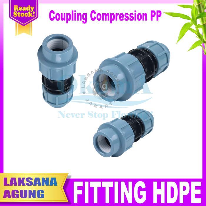 [OKUMA] Sambungan pipa hdpe Coupler Coupling Compression HDPE, Pdam, Pam simas