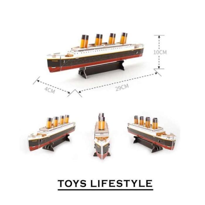 Puzzle 3D TITANIC - Kapal Titanic 3D Puzzle Bangunan Terkenal 688F
