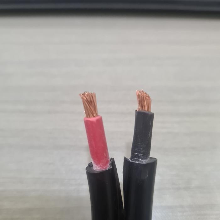 Kabel solar panel 2x6mm Hitam per meter