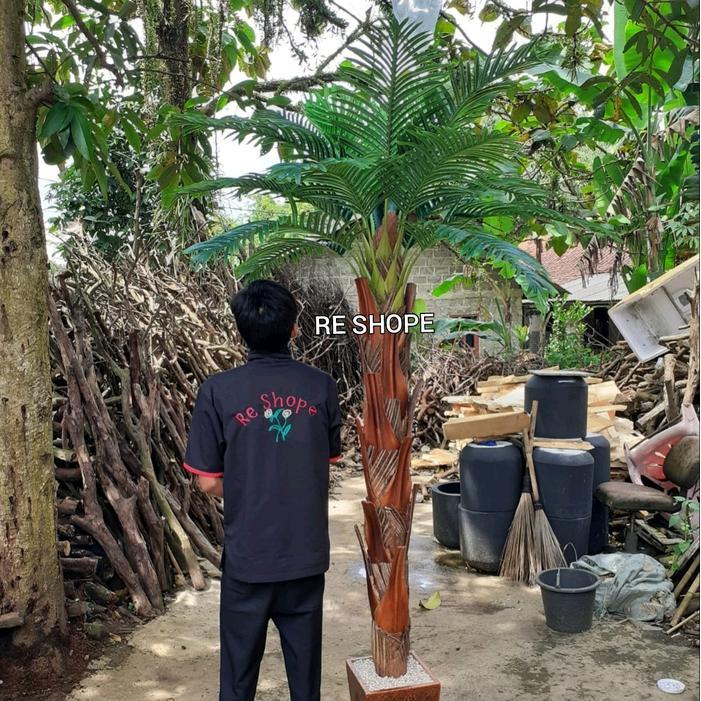 Pohon Palem Kurma 2M Bunga Hias Plastik Dekorasi Artificial