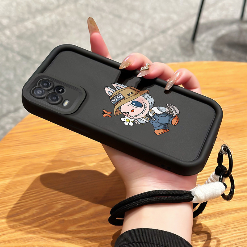 Casing Hp untuk OPPO A54 Case Casing Monster kecil yang lucu pola Cesing HP pelindung Softcase Silik