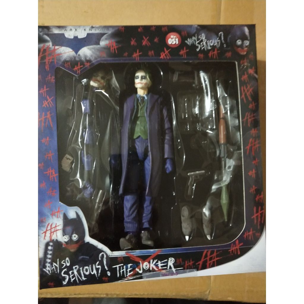 MAFEX 051 Joker in Batman Articulated Action Figure Collectible Model Toy 15cm