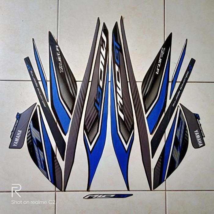 stiker striping motor yamaha mio gt 2013 hitam-biru