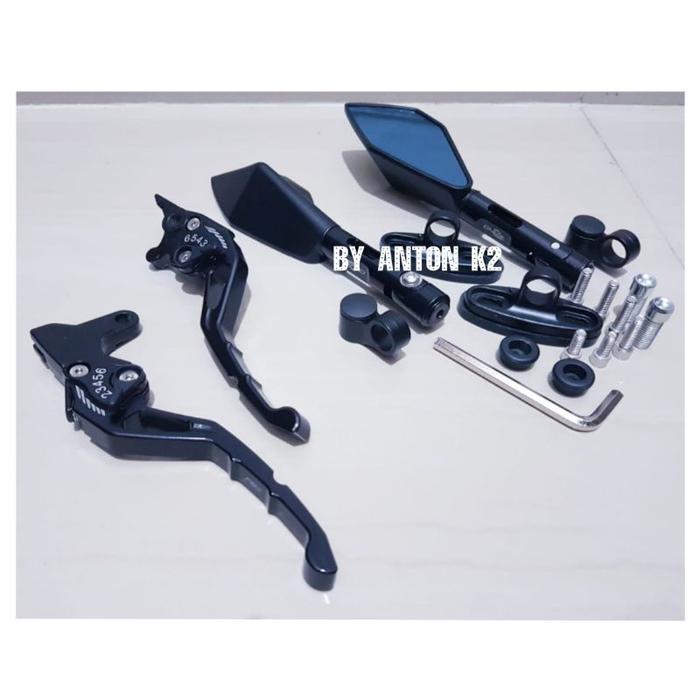 Promo Handle Rem Paket Spion Tomok Cnc Variasi Motor Mx King/Jupiter Mx King Terlaris