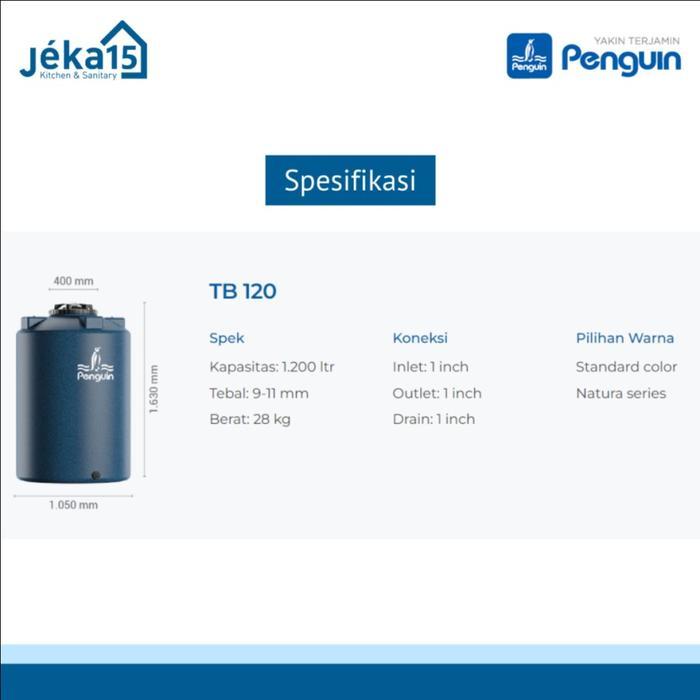 Ready Toren PENGUIN TB 120 (1200 Liter) Tangki AIr