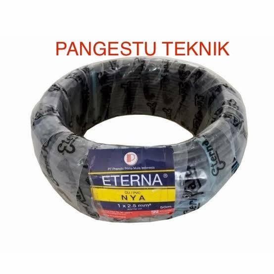 Kabel Nya 2,5 Mm Hitam Eterna / 50 Meter / Nya 2.5 Mm