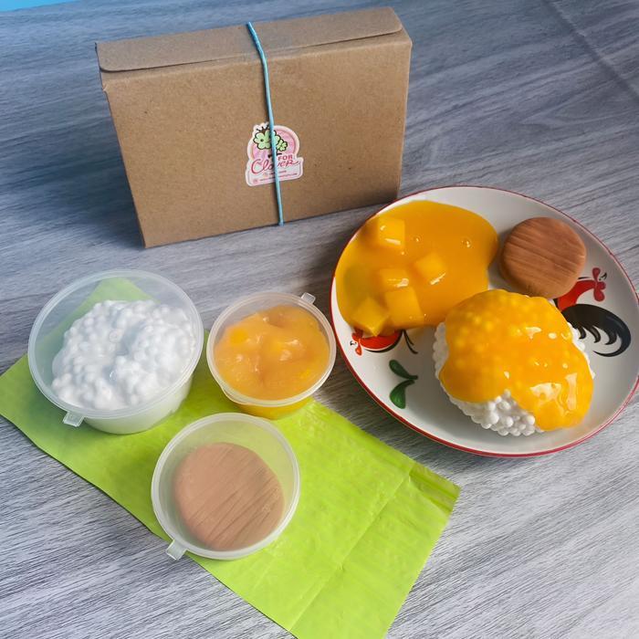 SLIME NASI PADANG SET BY CFORCLOVER lucu mainan unik bukan makanan