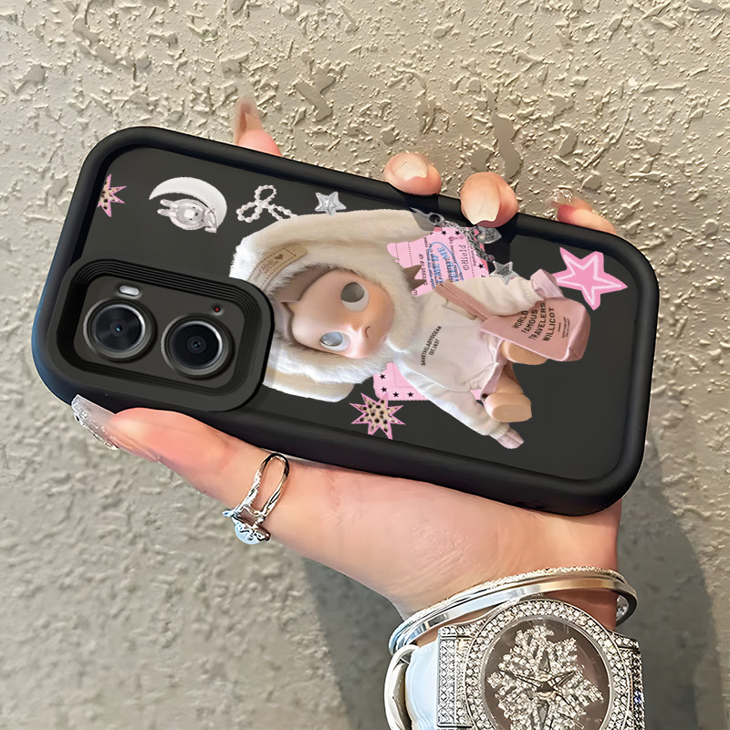 Casing Hp OPPO A36 OPPO A76 OPPO A96 Case Casing Boneka Anime pola Kasus HP Tangga Langit Mewah Sili