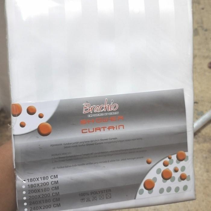 Tirai Kamar Mandi/Shower Curtain/Hordeng Kamar Mandi 200Cmx200Cm Shower Plastik Co
