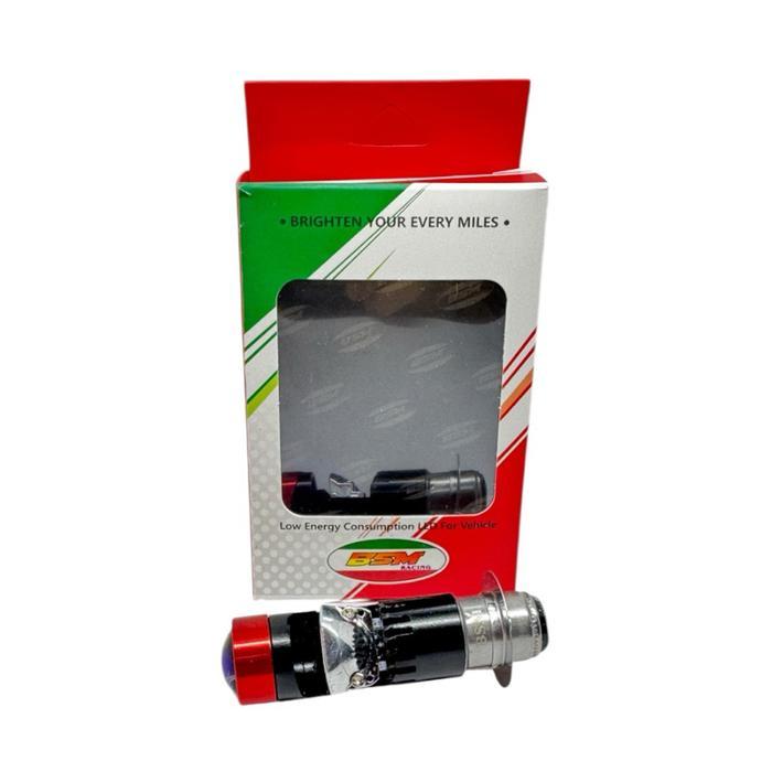 (COD) BSM LED LAMPU LED LASER H6 H4 BLUELENS SUPER TERANG DEKAT PUTIH JAUH KUNING Motorcycle