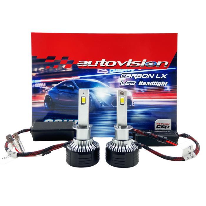 Bohlam Lampu LED Mobil Autovision Carbon LX H1 63 Watt Headlight 5700K Best Quality
