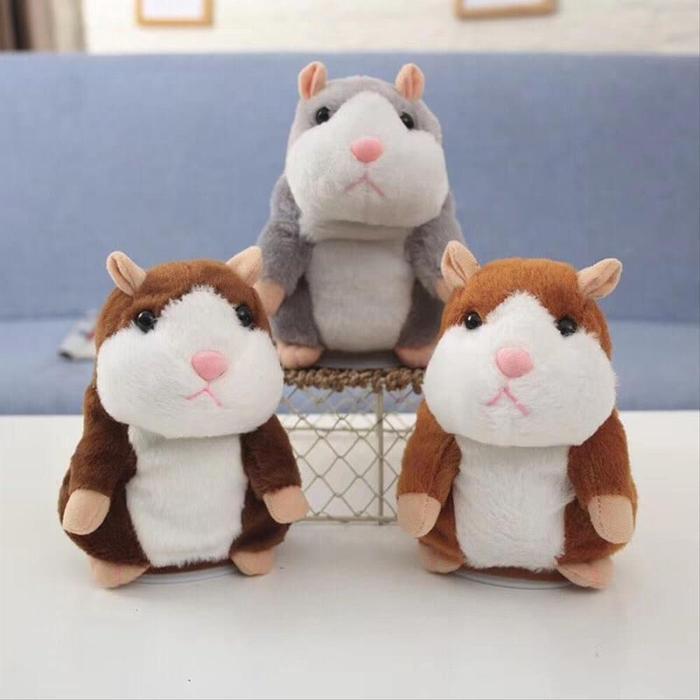 Talking Hamster Mainan Boneka Lucu Bisa Bicara Dan Bergerak