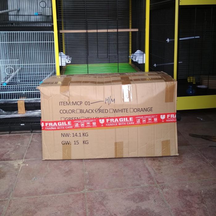 Kandang bulat besi utk burung pleci dll i1 dus isi 10 kandang