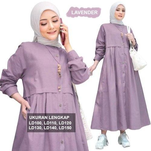 Midi Dress Zasqia By Iren'S Indonesia Gamis Wanita Korean Style Terbaru Pasti Ori