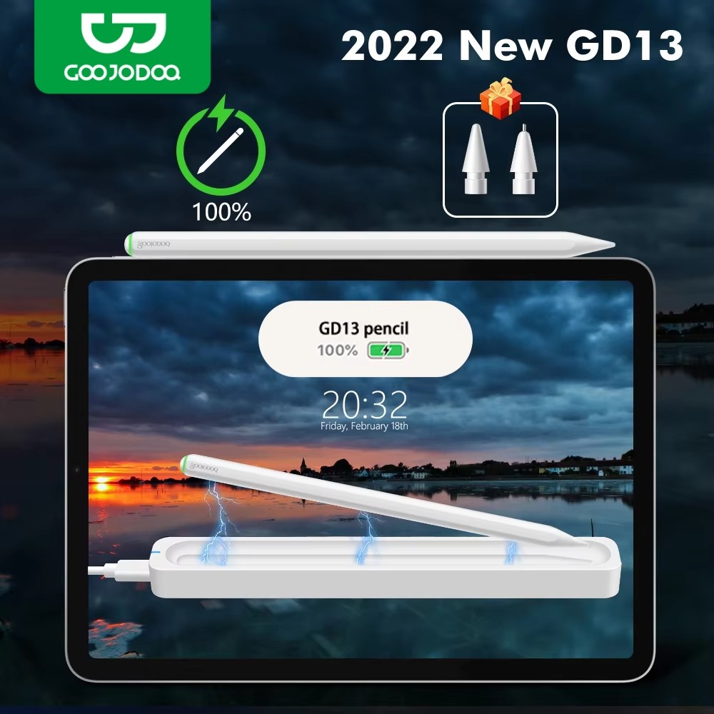 For Apple Pencil 2 1 With Wireless Charging, For Ipad Pencil Palm Rejection Tilt Pen For Ipad Air 4