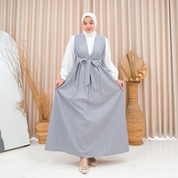 Gwenza - Tarisha Dress Salur - Muslim Wanita