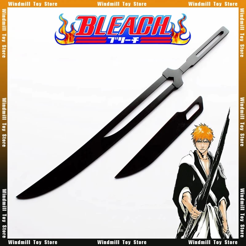 PROMO HARI INI  Anime Weapon Kurosaki Ichigo Zangetsu Blade Ban Kai Katana Anime Periphery 130cm Wea