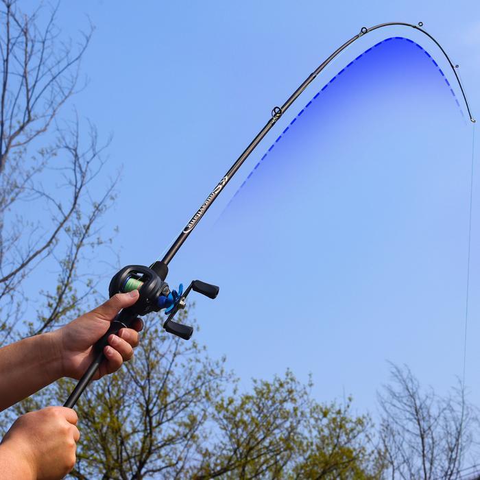 Sougayilang Set Joranpancing 2 Bagian Joran Casting Seratkarbon Tinggi 6 Kaki Dengan Cincinpanduan