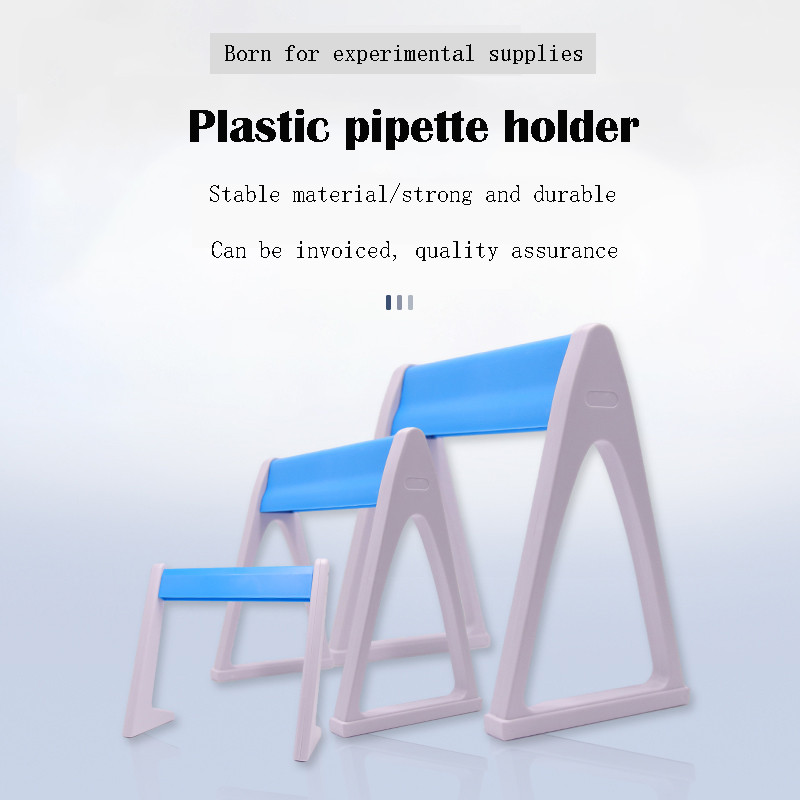 IKEME Laboratory Pipette Rack Pipette Stand for Pipettes Double-sided Inclined Pipette Rack