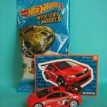 HOT WHEELS HOTWHEELS MYSTERY CAR HONDA CIVIC SI MERAH