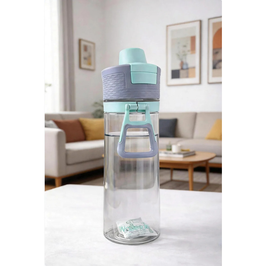 RED HOUSE Botol Minum Woben Tritan BPA Free 600ML | Tutup Flip Anti Bocor dengan Pegangan Ergonomis