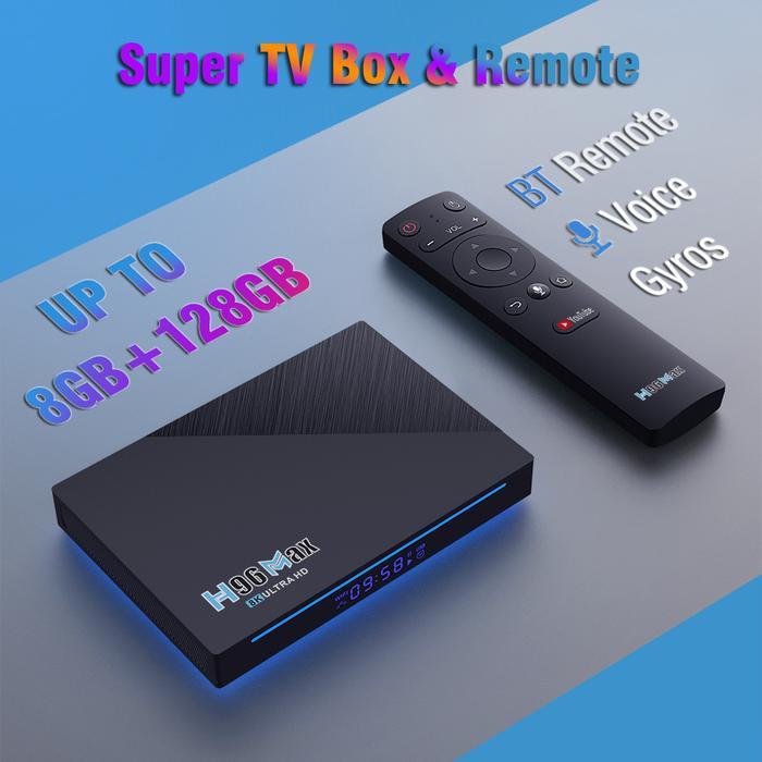 H96 Max 3566 Tv Box Android 11 Rk3566 3D 5G Wifi 1000 Lan Tv Box 8Gb