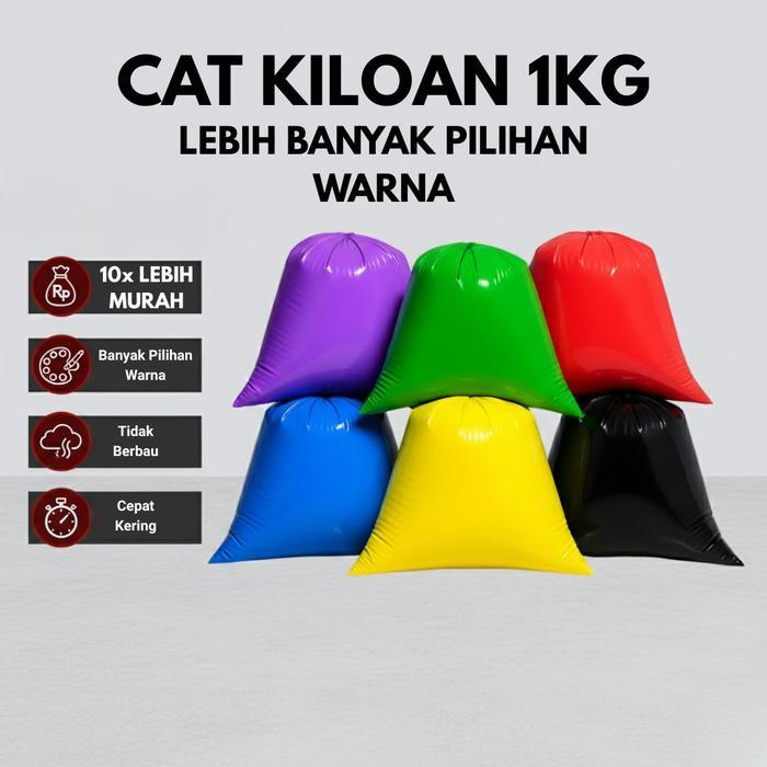 "New" Cat Kiloan 1KG Warna Lengkap Cat Tembok Kiloan & Cat Tembok Interior