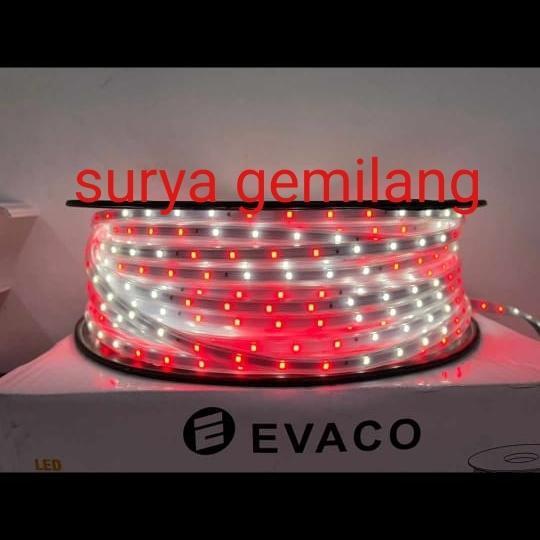 LAMPU LED SELANG MERAH PUTIH 100METER 100M. LAMPU SELANG KEMERDEKAAN MERAH PUTIH 100M. LAMPU SELANG