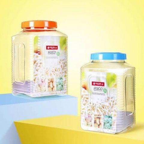 TOPLES KOTAK TUTUP PUTAR BESAR 8 LITER LION STAR HUGO SQUARE PP-55