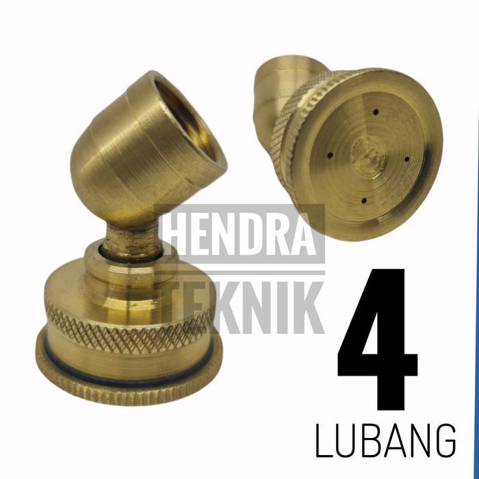 Spuyer Kabut 4 Lubang Kuningan Spuyer Kabut Nozzle Kabut Nosel Bengkok