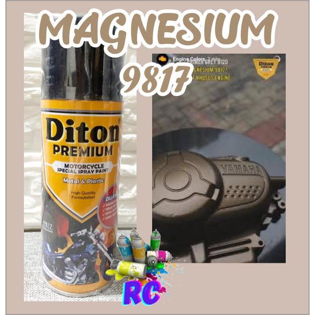 Cat Motor Diton Premium 9817 Magnesium Blok Mesin Tembaga Cat Semprot