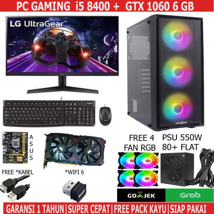 PC/CPU GAMING i5 8400/8500 GTX 1060 RAM 16GB / EDITING/VIDEO/DESAIN/DESIGN i5 GEN 8
