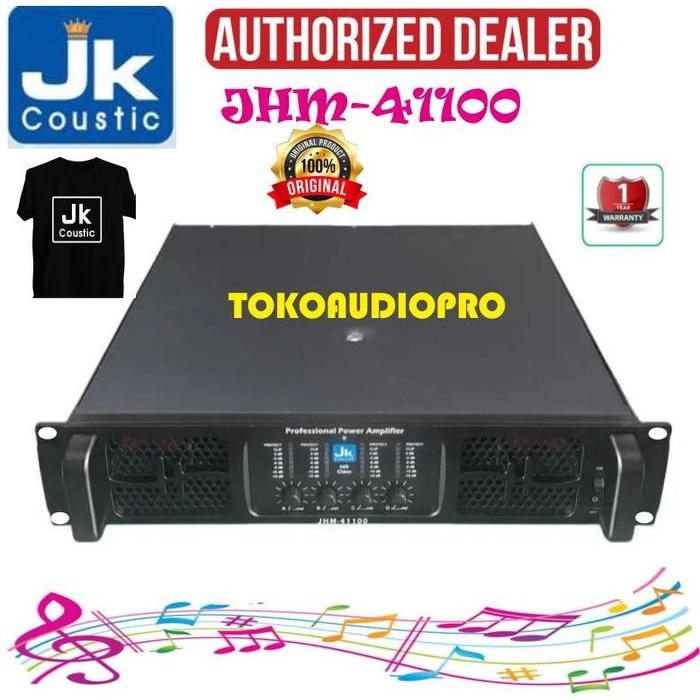 Power 4 Channel Jk Coustic Jhm-41100 Power Amplifier 4 X 1100 Watt Jk Coustic Jhm41100 Co
