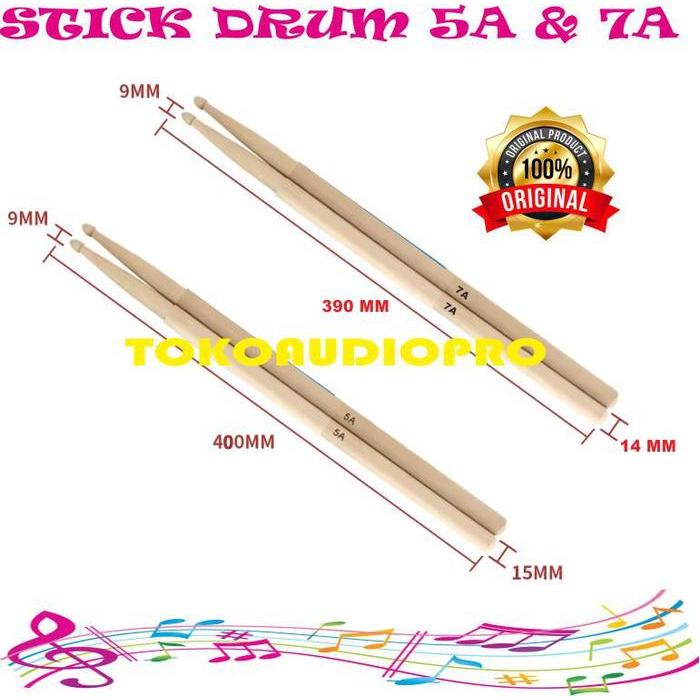 Stick Drum Maple 5A Stik Drum Import Maple 7A Co