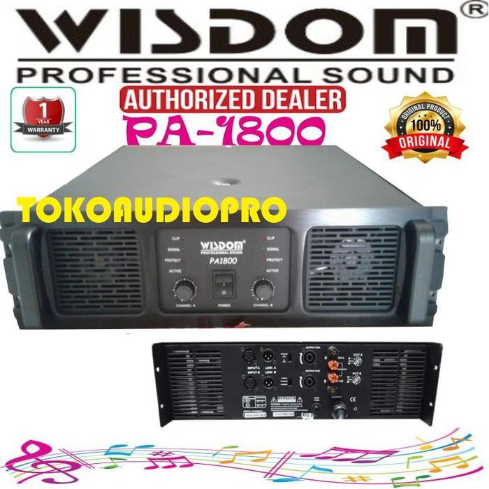 Power Wisdom Pa1800 Power Amplifier Original Wisdom Pa-1800 Co