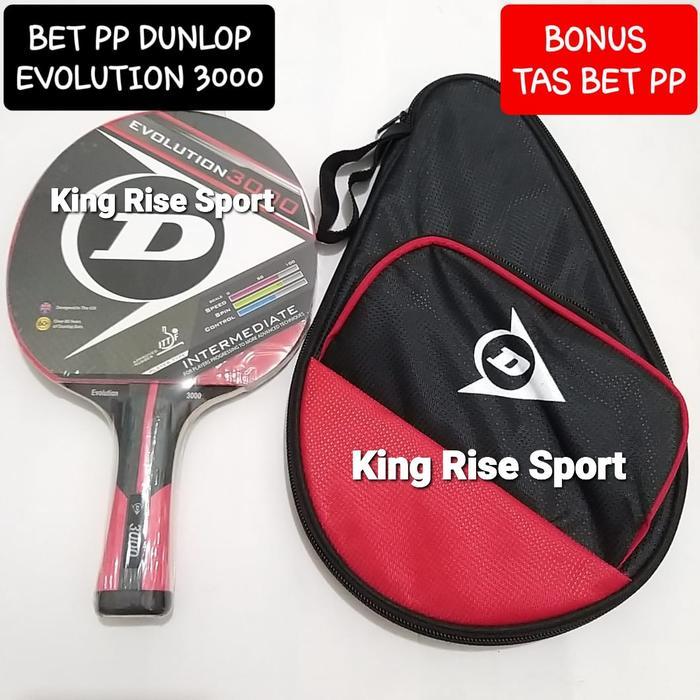 BET TENIS MEJA/ PINGPONG DUNLOP EVOLUTION 3000 + BAG