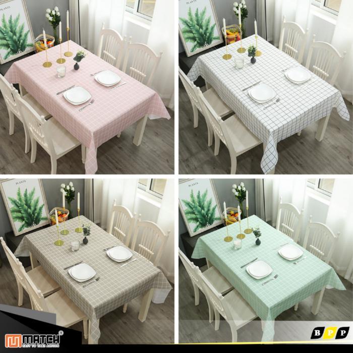 Taplak Meja Anti Air Anti Minyak Bahan PEVA Motif Alas Taplak Motif Meja Makan Anti Air & Minyak