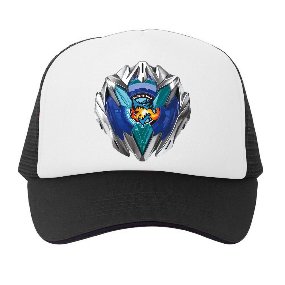 Topi Trucker Anime Beyblade X Gear Chip logo Dran buster