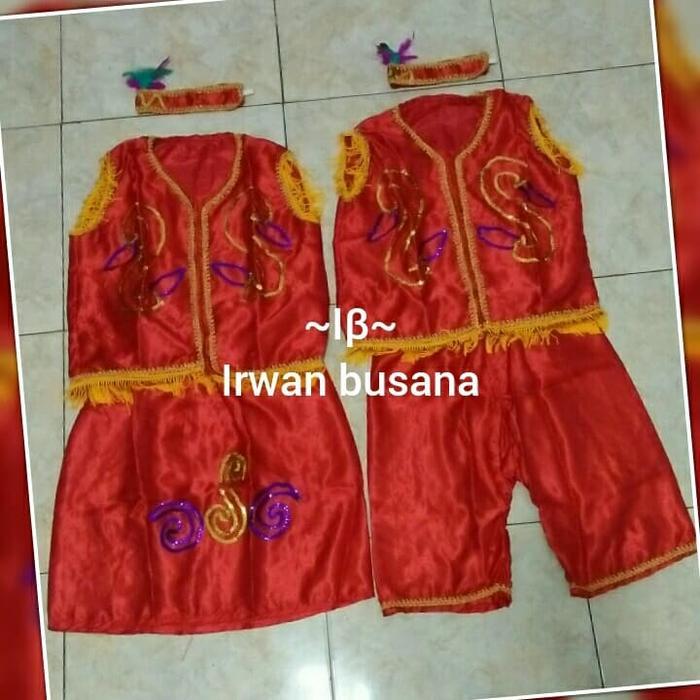 TERBARU Promo Baju adat dayak ( size SD ) Merah BISA GOSEND