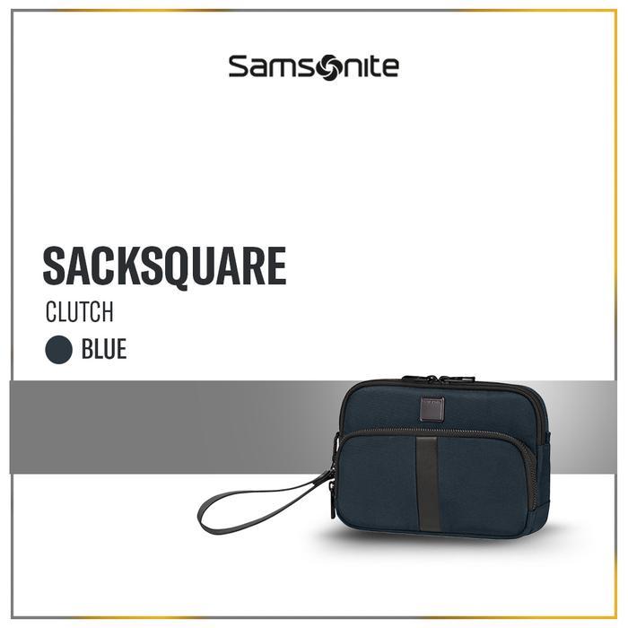 DISKON (INP) SAMSONITE SACKSQUARE TRAVEL CLUTCH - BLUE BEST SELLER