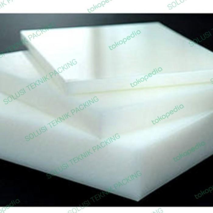 NYLON PE SHEET 12MM X 20CM X 40CM / NYLON PE PUTIH LEMBARAN