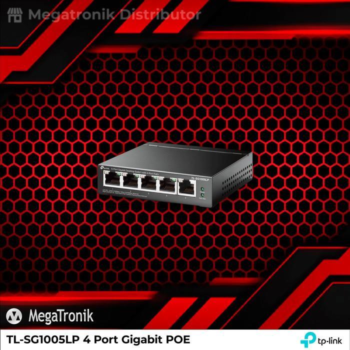 SWITCH TP-LINK - TL-SG1005LP 5 PORT GIGABIT 4 PORT POE+