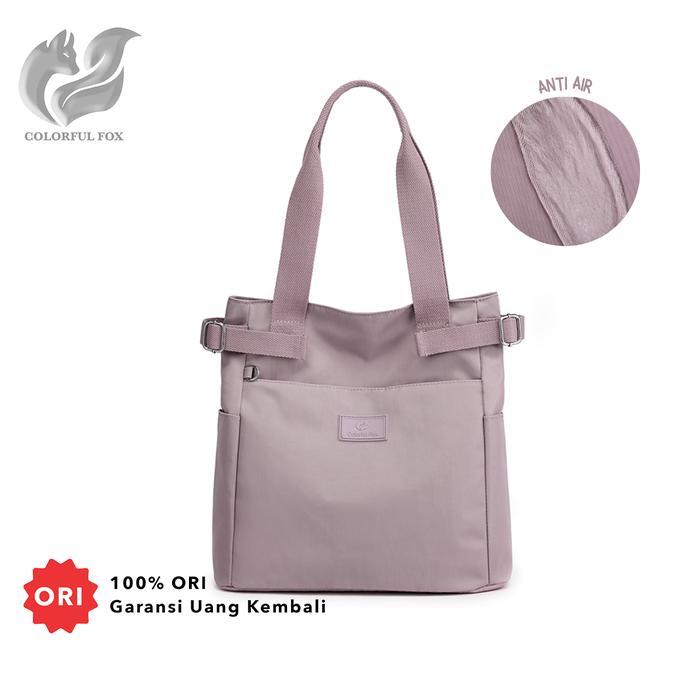 Tas Bahu Wanita Totebag Kuliah Anti Air COLORFUL FOX 0441