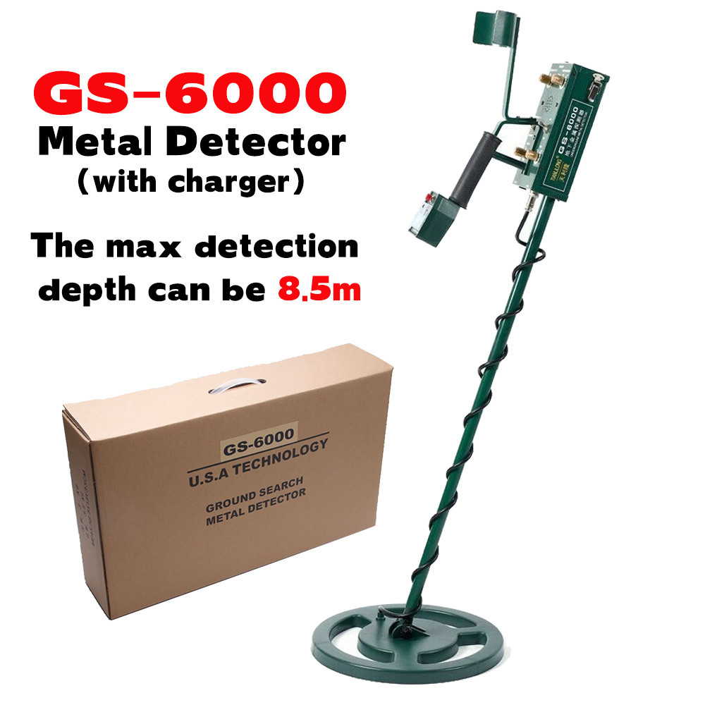 BEST SELLER with Charger GS-6000 Professional Metal Detector Pinpointer Gold Treasure Finder Pinpoin
