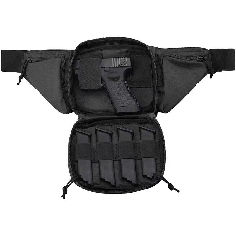 Outdoor Training Shooting Waist Bag Chest Bag Military Tactics Hunting Pistol Leather Cover Airgun
