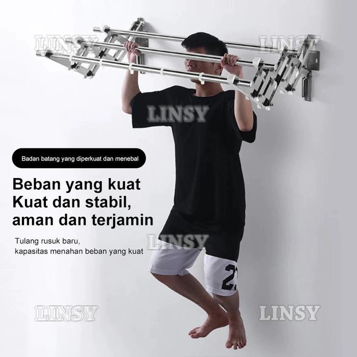 Sp Jemuran Baju Tempel Dinding Jemuran Pakaian Lipat Stainless Stee Jemuran Tempel Dinding