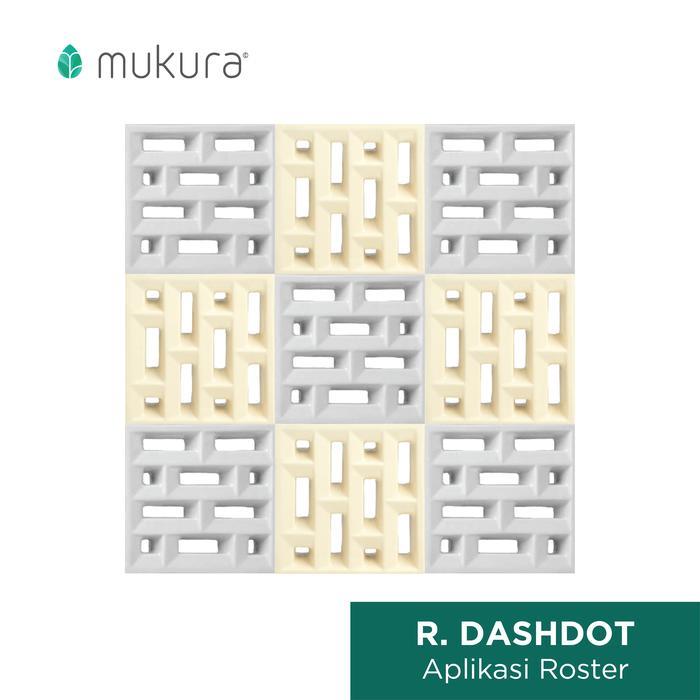 Roster Keramik Minimalis Mukura Lubang Angin Anti Tampias Dashdot 20 X 20 Cm