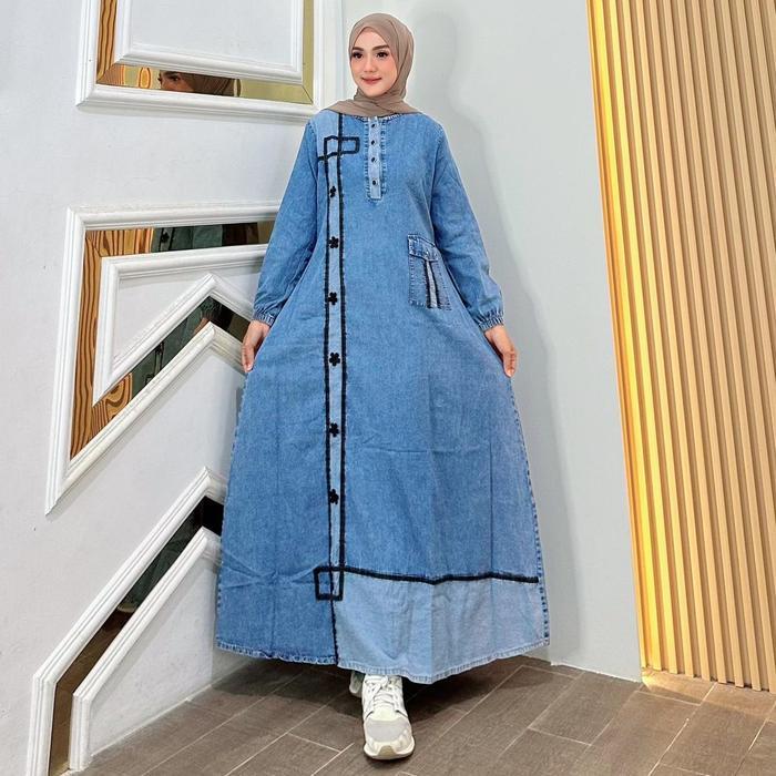 Adara Gamis Jeans Fashion Muslim Wanita